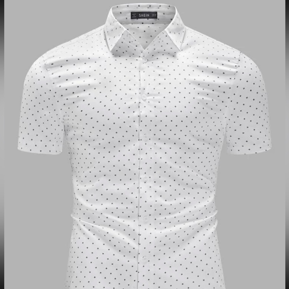 NWOT-White Short Sleeves Shirt